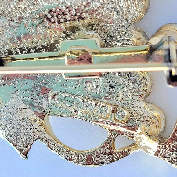 Gerry's Signed Christmas Holiday Brooch Vintage - Picture 6 of 7